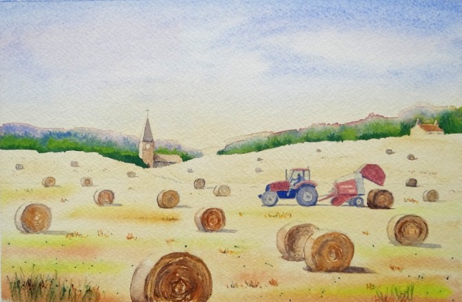 Created while on a painting course by Claire Warner.