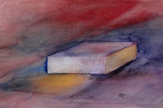 Since I liked the first abstract box, this was a try at reproducing it. Hmmm. Not quite sure.